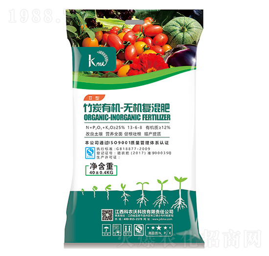 竹炭有機(jī)無(wú)機(jī)復(fù)混肥-科農(nóng)沃