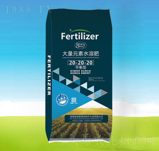 ƽ���ʹ���Ԫ��ˮ�ܷ�20-20-20-�ĺ��R�r(n��ng)