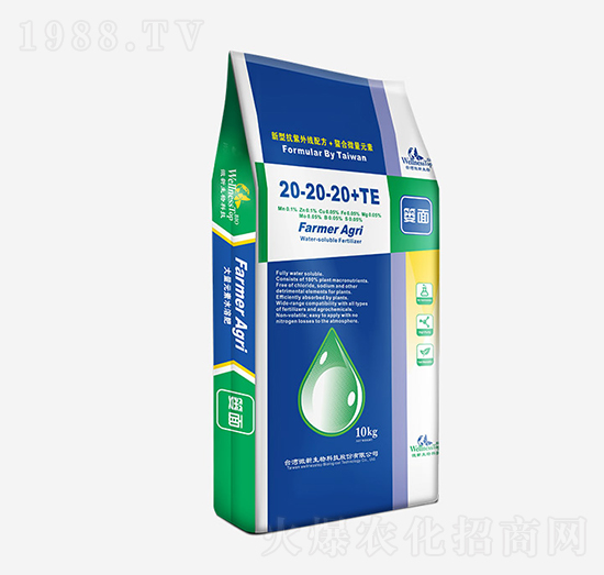 ����Ԫ��ˮ�ܷ�20-20-20+TE �t��222 �����r(n��ng)�I(y��)