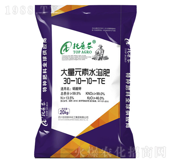 �ߵ��ʹ���Ԫ��ˮ�ܷ�30-10-10+TE-��(chu��ng)��(li��n)�S