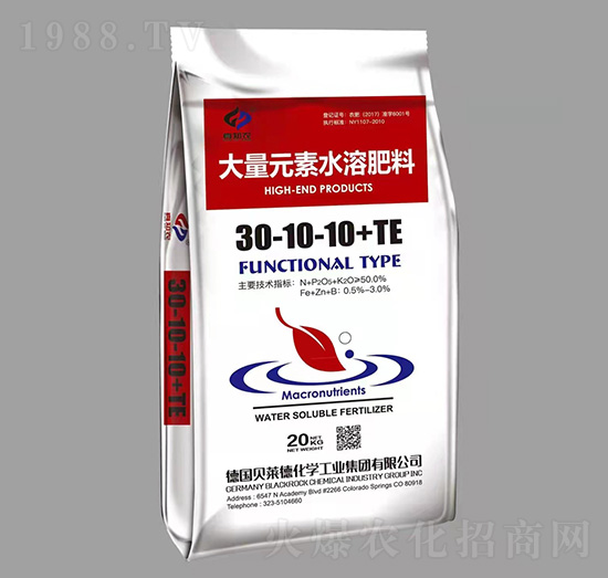 20kg����Ԫ��ˮ�ܷ���30-10-10+TE-��֪�r(n��ng)-���ֶ��r(n��ng)�I(y��)