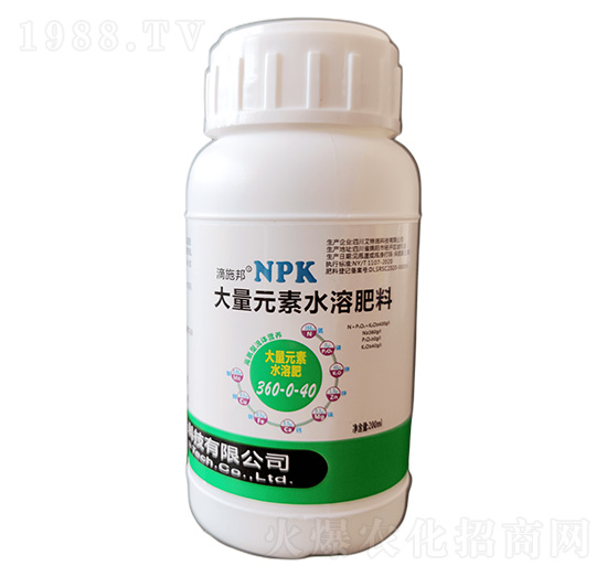 200ml�ߵ��ʹ���Ԫ��ˮ�ܷ�360-0-40-��ʩ��-����ʩ